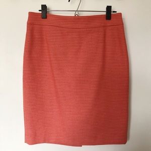 Ann Taylor Coral Pencil Skirt- Like New!